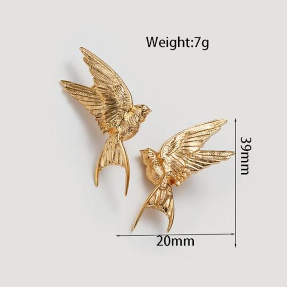 NWOT Zara 14K Gold Plated
Sparrow Bird Earrings - Picture 5 of 6